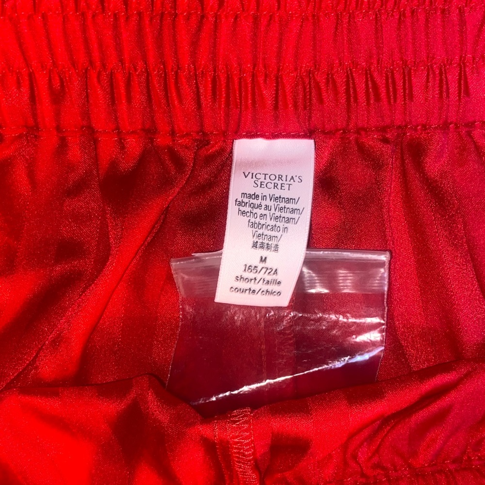 Victoria's Secret Red Satin pants - Picture 2 of 3